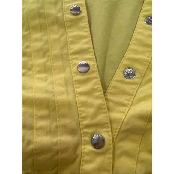 Express Design Studio Women Yellow Sleeveless Blouse Small - Picture 6 of 7